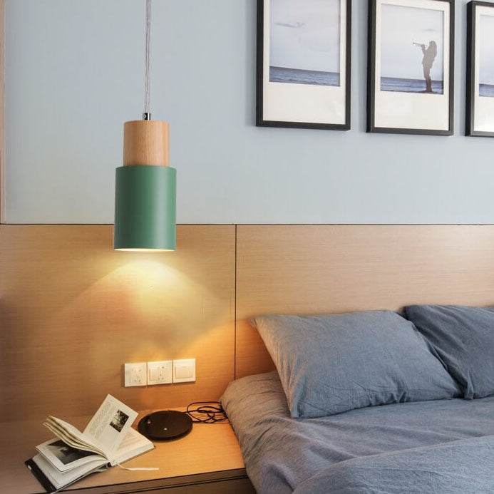 Minimalist LED Cylinder Pendant Light - NordicGlow-White-State of Style