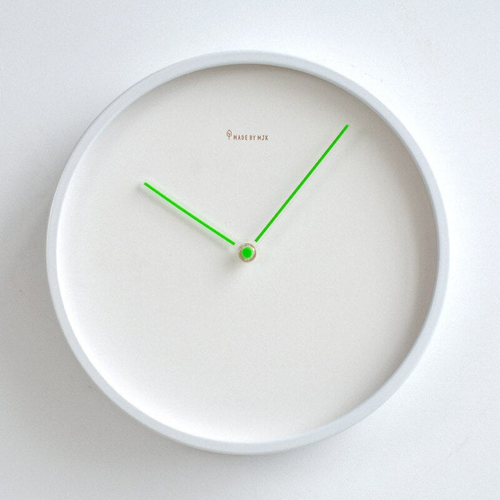 Minimalist Scandinavian Wall Clock - Skara-Green-25cm-State of Style