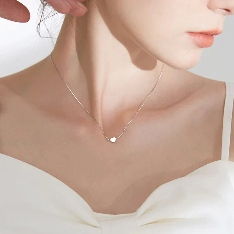 Minimalist Smooth Heart Necklace-State of Style