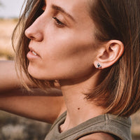 Minimalist Triangle Stud Earrings | Simple and Elegant Design-Black-State of Style