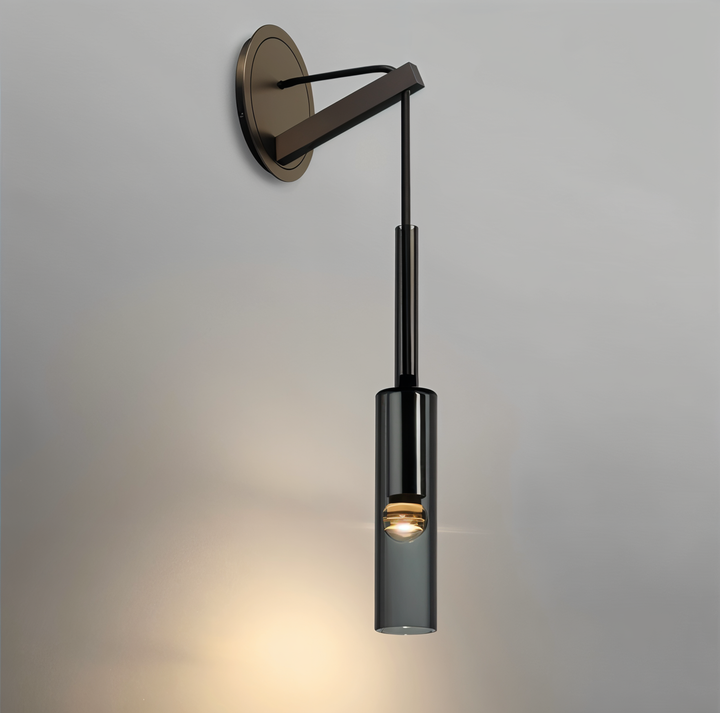 Minimalist Wall Lamp with Smoke Glass - Orvane-State of Style