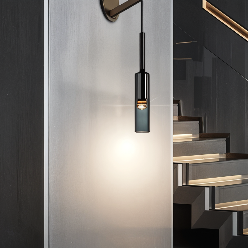 Minimalist Wall Lamp with Smoke Glass - Orvane-State of Style