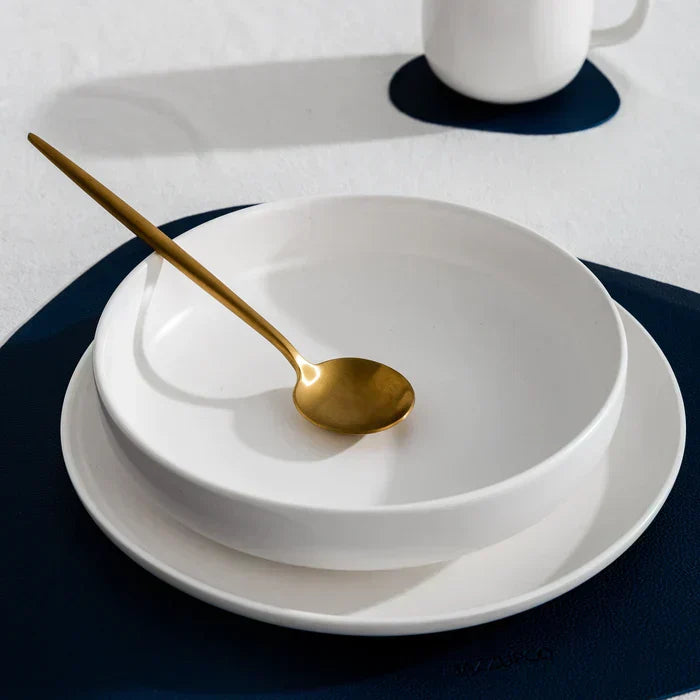 Minimalistic Cutlery for Modern Tables - PureSet-Matte Gold-Set for 4 people (20 pieces)-State of Style
