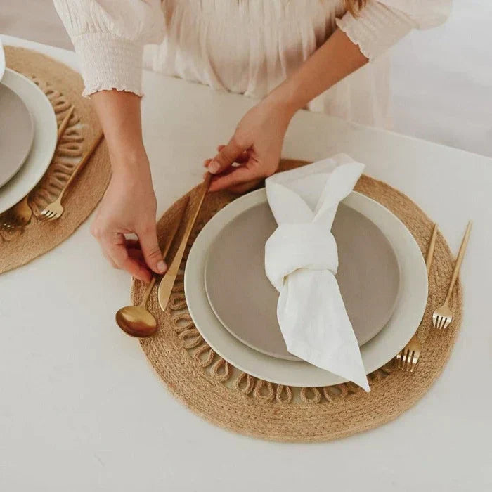 Minimalistic Cutlery for Modern Tables - PureSet-Matte Gold-Set for 4 people (20 pieces)-State of Style