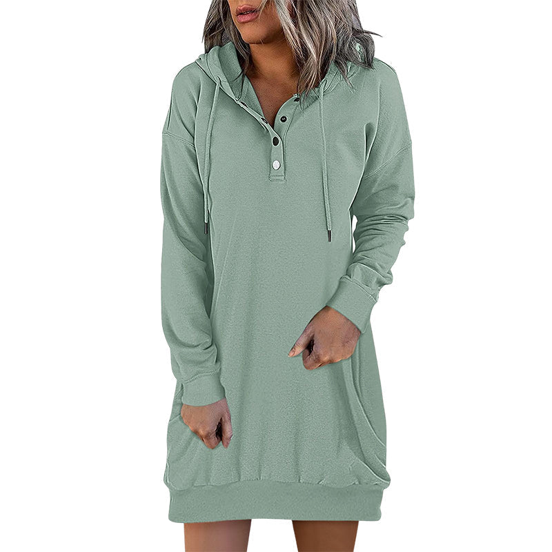 Minimalistic Long Women's Hoodie – Valeria-Pink-S-State of Style