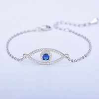 Mira Evil Eye Bracelet-A: Silver-State of Style