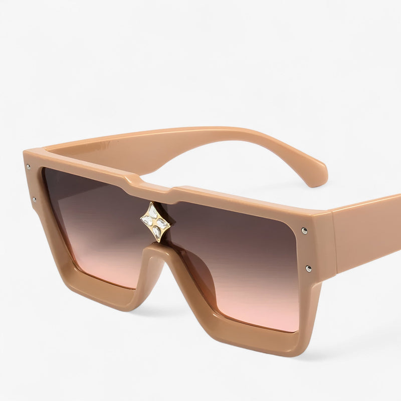 Mirrored Punk Sunglasses – Revik-Champagne Brown-State of Style