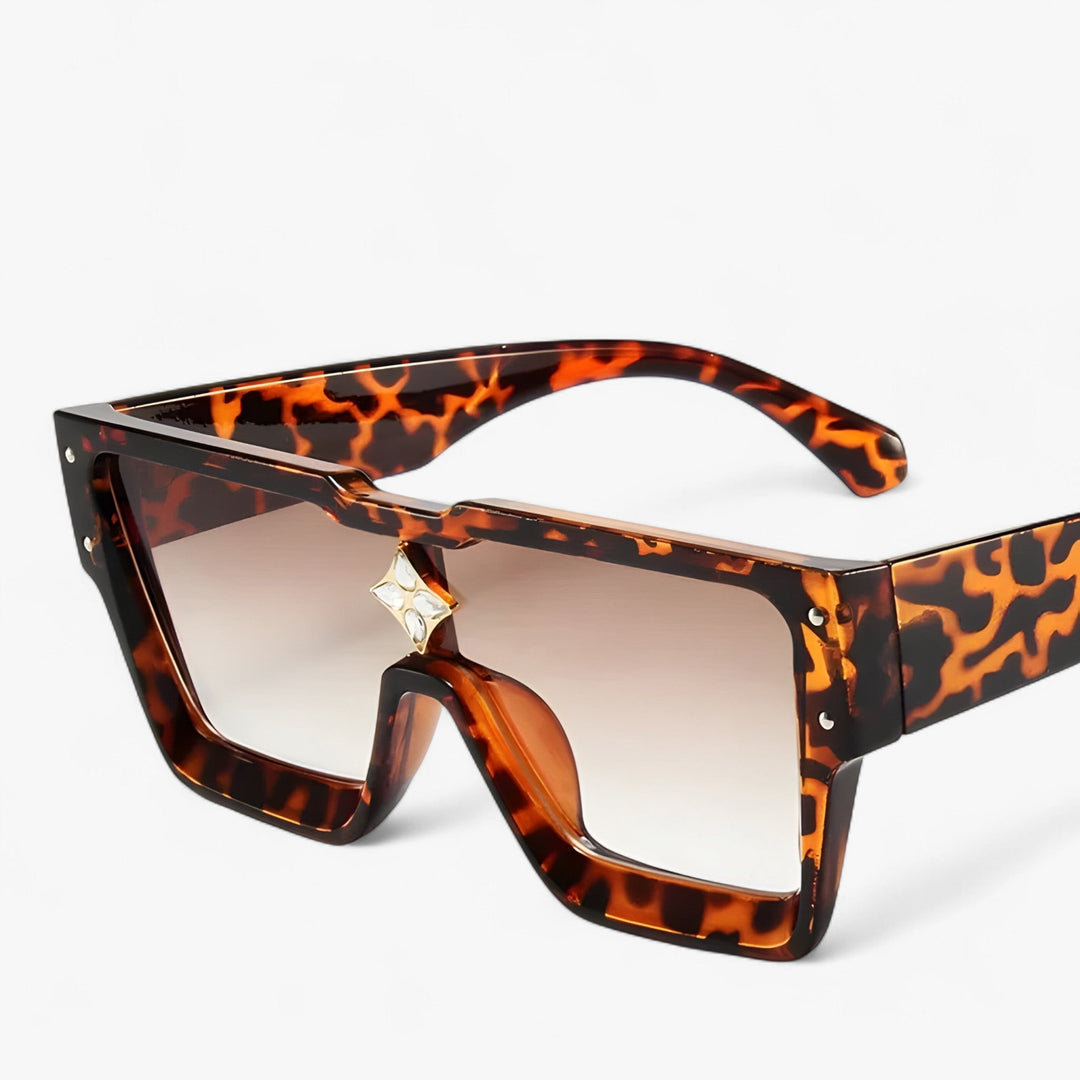 Mirrored Punk Sunglasses – Revik-Leopard Brown-State of Style