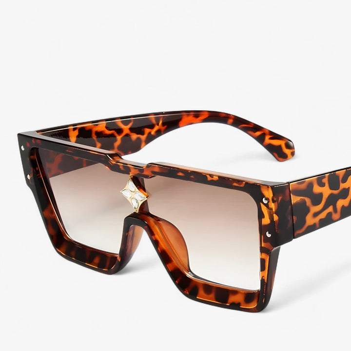 Mirrored Punk Sunglasses – Revik-Leopard Brown-State of Style