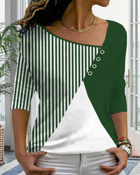 MirtesShirt | Women's Classic V-Neck Tee-Green-S-State of Style