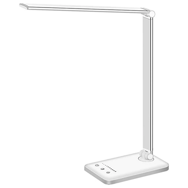 Modern Adjustable LED Desk Lamp with USB Charging Port - BrightEase-Pink-State of Style