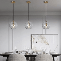 Modern Aluminium-Glass Pendant Lamp - LumaLite-Transparent-Neutral White-State of Style