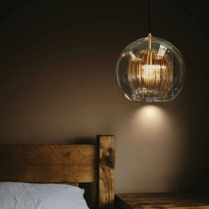 Modern Aluminium-Glass Pendant Lamp - LumaLite-Transparent-Neutral White-State of Style