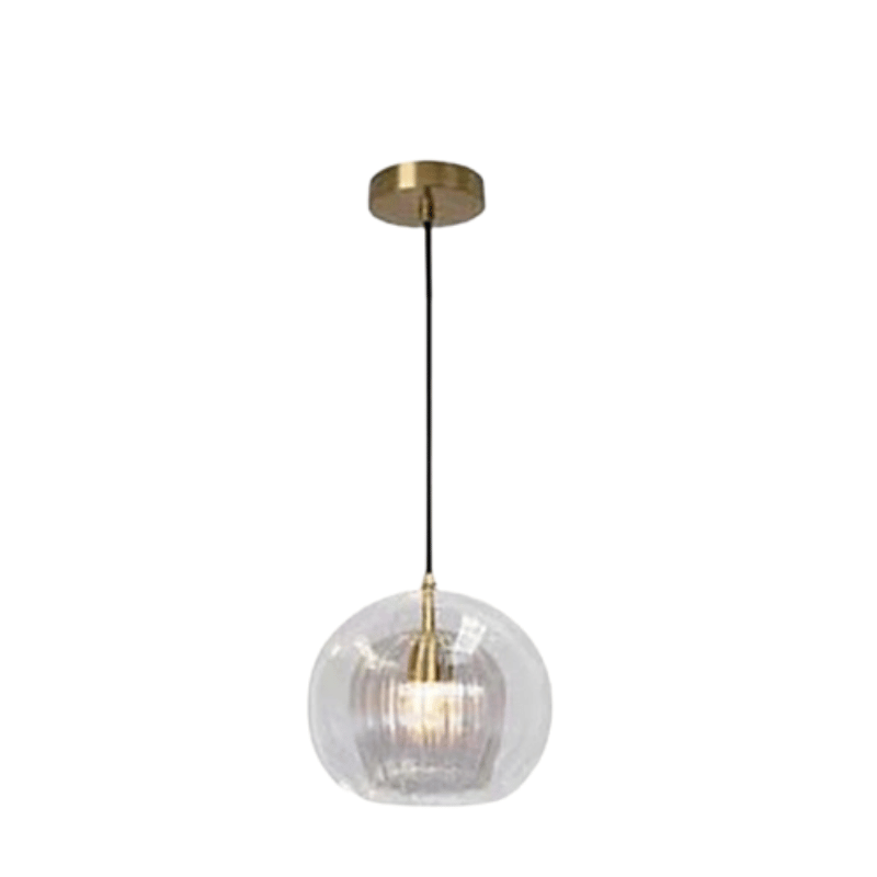 Modern Aluminium-Glass Pendant Lamp - LumaLite-Transparent-Neutral White-State of Style