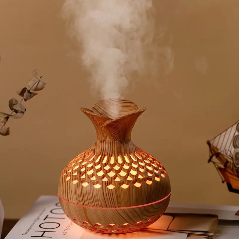 Modern and Stylish Aroma Diffuser - AromaBloom-Brown-State of Style