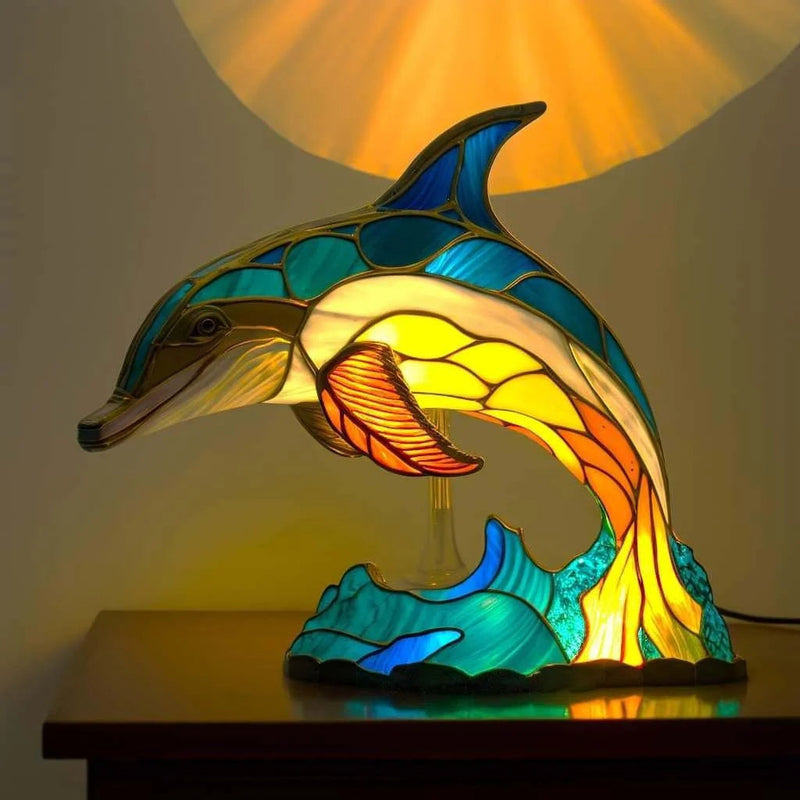 Modern Art Lamp - LumiAura-Dolphin-15 cm-State of Style