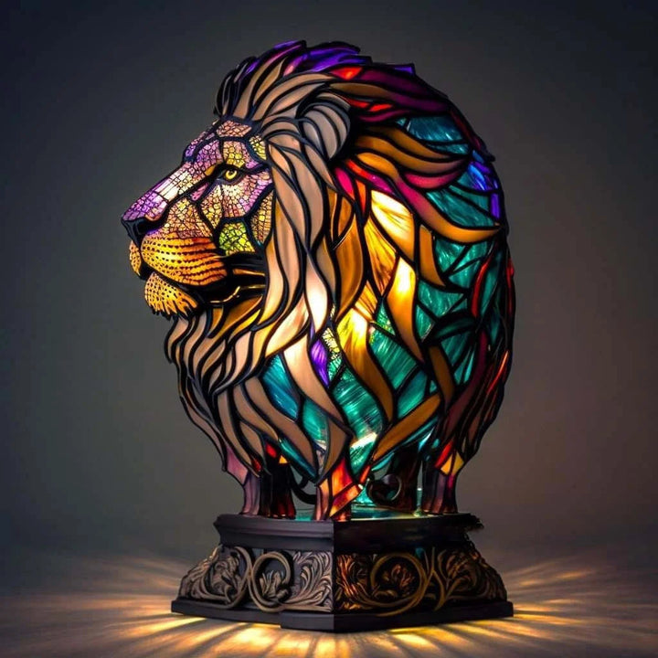 Modern Art Lamp - LumiAura-Lion-15 cm-State of Style