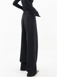 Modern Baggy Ladies Trousers - Emma-Black-S-State of Style
