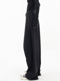 Modern Baggy Ladies Trousers - Emma-Black-S-State of Style