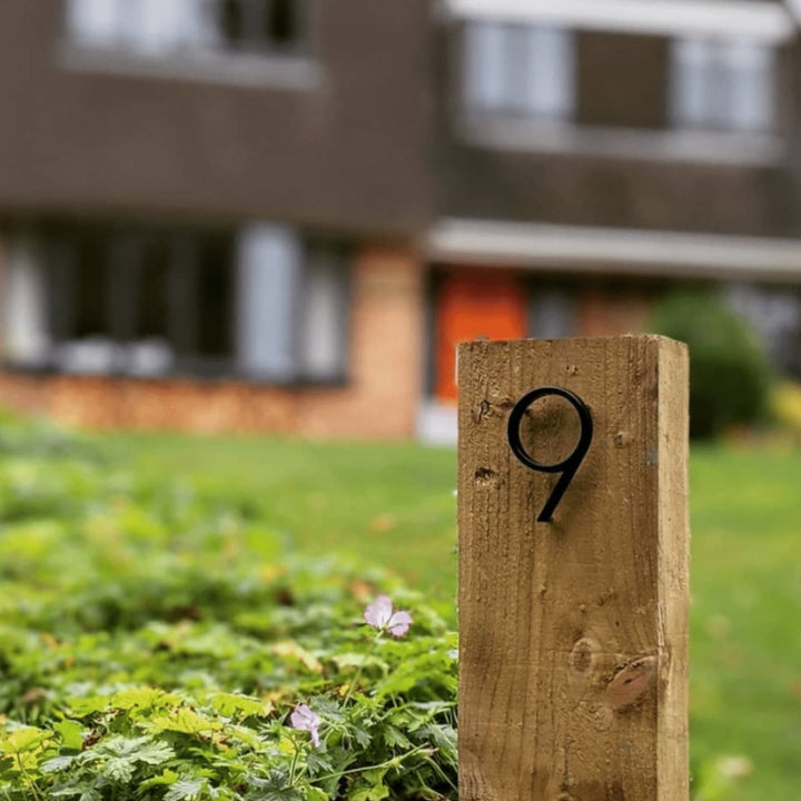 Modern Black House Numbers with Floating Design – Numbré-0-State of Style