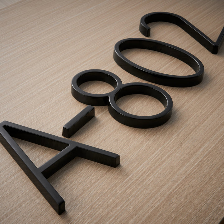 Modern Black House Numbers with Floating Design – Numbré-0-State of Style