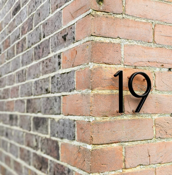 Modern Black House Numbers with Floating Design – Numbré-0-State of Style
