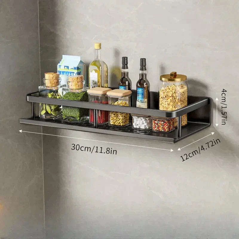Modern Black Kitchen Rack - MetroRack-30cm-State of Style