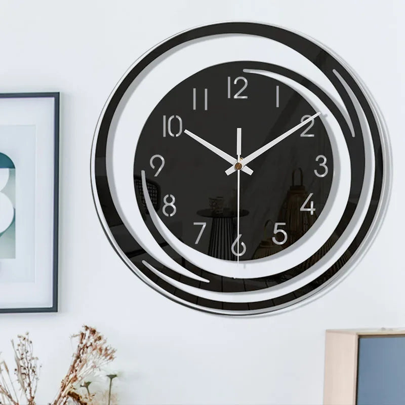 Modern Black Wall Clock in Acrylic - ScandiTime-State of Style