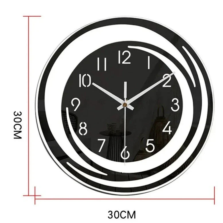 Modern Black Wall Clock in Acrylic - ScandiTime-State of Style