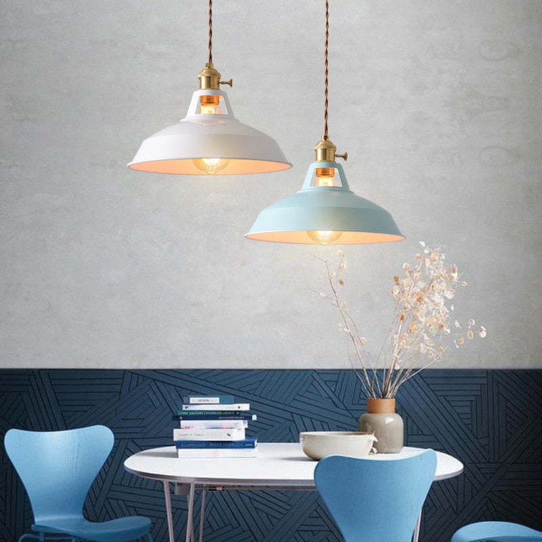 Modern Colourful LED Pendant Light - ChromaLuxe-Blue-Warm White-State of Style