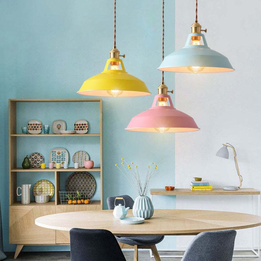Modern Colourful LED Pendant Light - ChromaLuxe-Blue-Warm White-State of Style