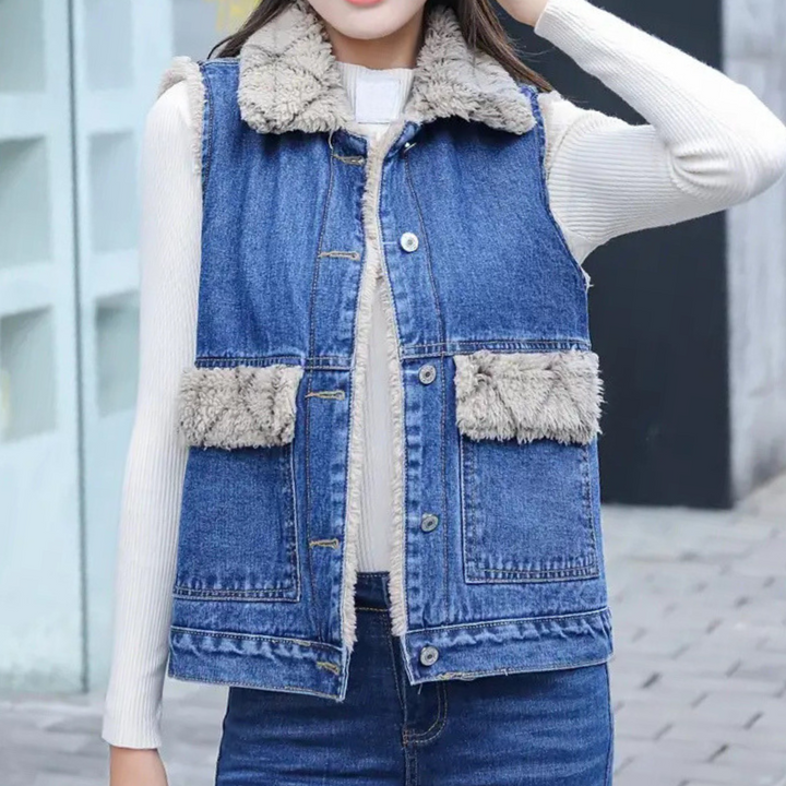 Modern Denim Gilet for Women - Noa-XS-State of Style