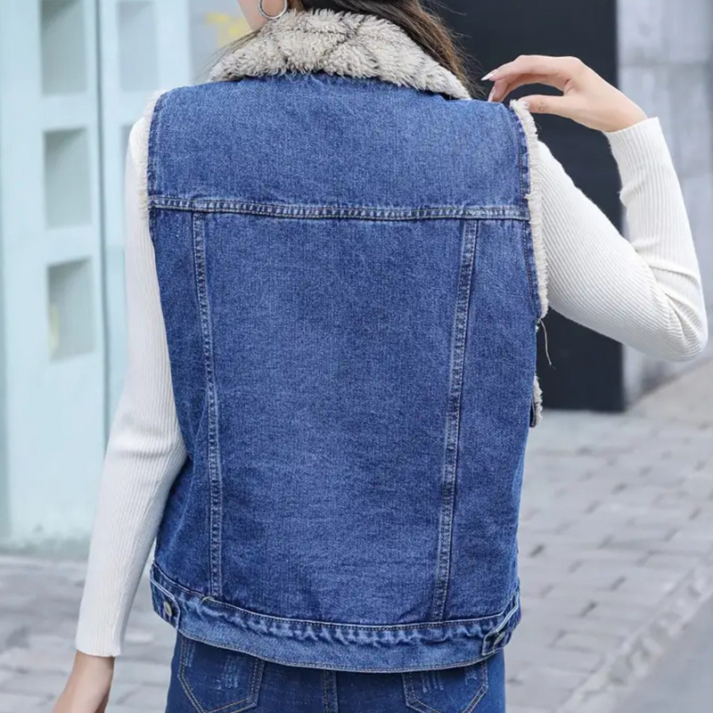 Modern Denim Gilet for Women - Noa-XS-State of Style