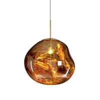 Modern Glass Ceiling Light - LunaLux-Silver-7.87 inches-State of Style