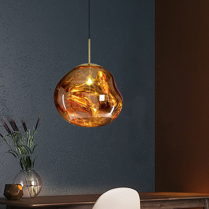Modern Glass Ceiling Light - LunaLux-Silver-7.87 inches-State of Style