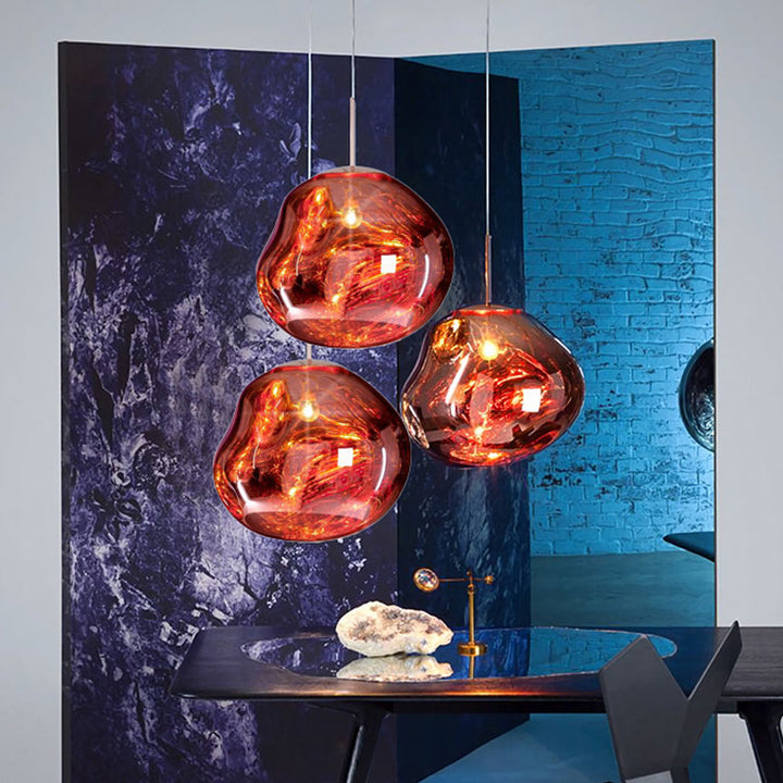 Modern Glass Ceiling Light - LunaLux-Silver-7.87 inches-State of Style