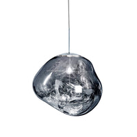 Modern Glass Ceiling Light - LunaLux-Silver-7.87 inches-State of Style