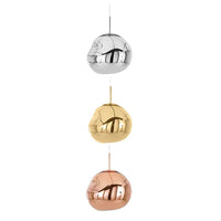Modern Glass Ceiling Light - LunaLux-Silver-7.87 inches-State of Style