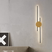 Modern Industrial LED Wall Light - LumoGlow-63CM-Gold-A-State of Style