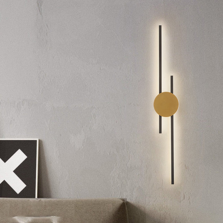 Modern Industrial LED Wall Light - LumoGlow-63CM-Gold-A-State of Style