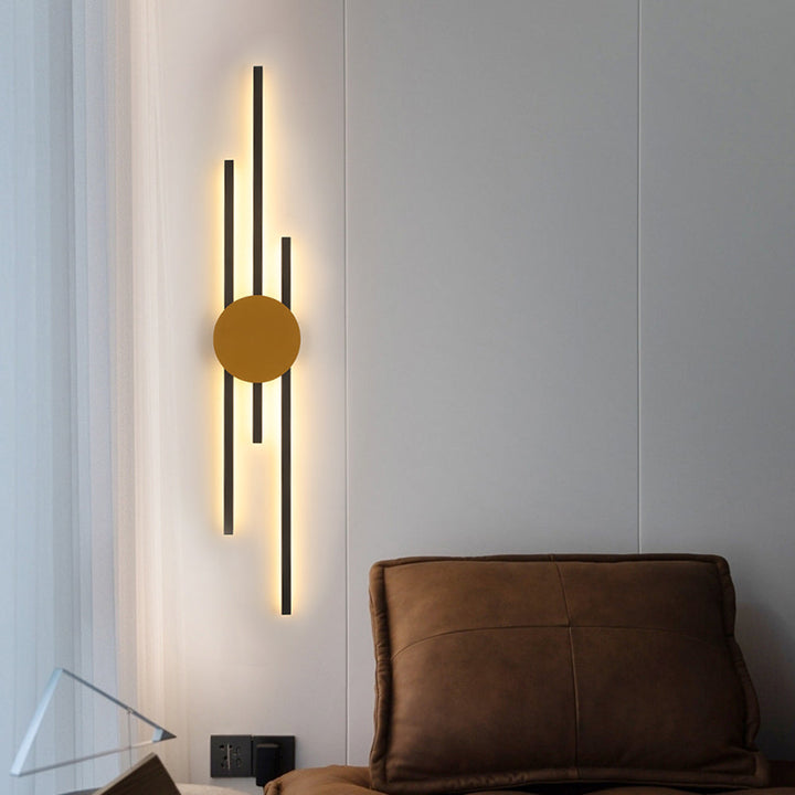 Modern Industrial LED Wall Light - LumoGlow-63CM-Gold-B-State of Style