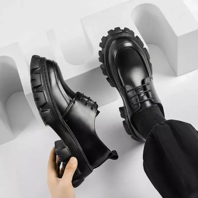 Modern Learning Shoes with Thick Sole - Ethan-Black-5.0-State of Style