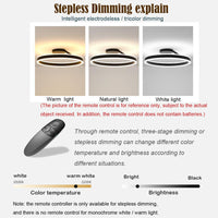 Modern LED Ceiling Lamp - Luminara-3 Colours-Black-A-State of Style
