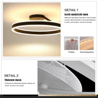 Modern LED Ceiling Lamp - Luminara-3 Colours-Black-A-State of Style