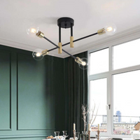 Modern LED Ceiling Light - Lumière Royale-Clear Bulb - Warm Light-4 Lamps-State of Style
