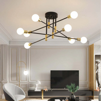 Modern LED Ceiling Light - Lumière Royale-Without Light Bulbs-8 Lamps-State of Style