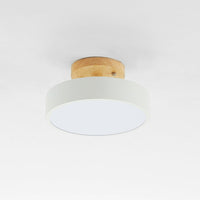 Modern LED Ceiling Light - LunaLux-Wood-State of Style