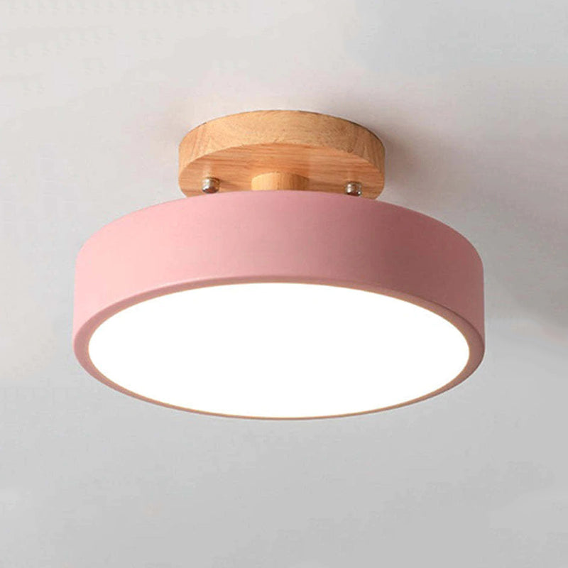 Modern LED Ceiling Light - LunaLux-Wood-State of Style