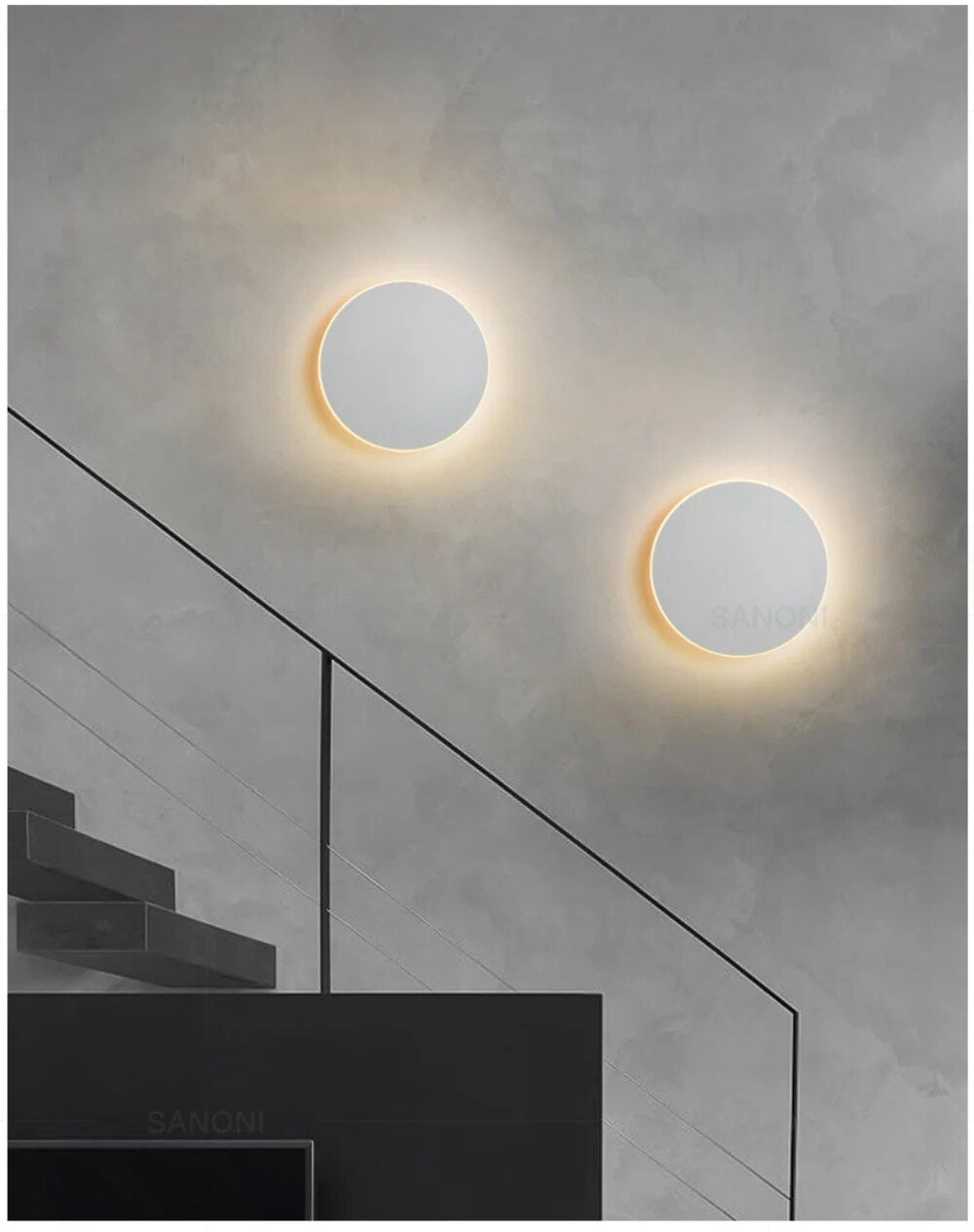 Modern LED Wall Lamp – Lumeo-20 cm White-Warm White-State of Style