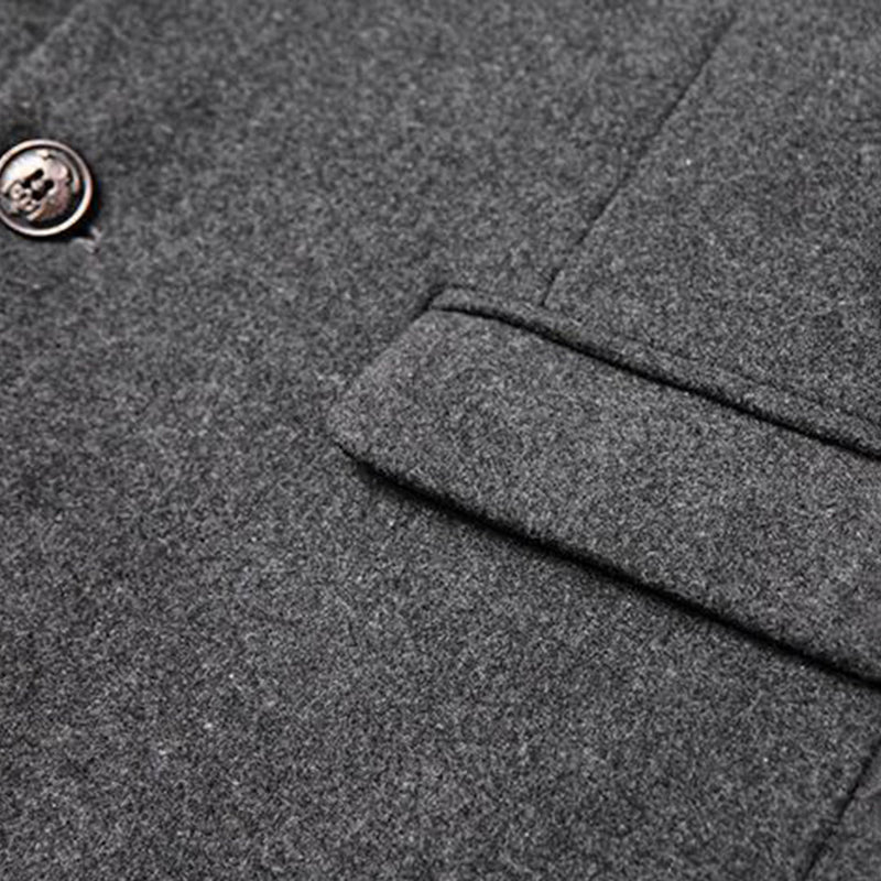 Modern Long Men's Coat - Alexander-Burgundy-M-State of Style